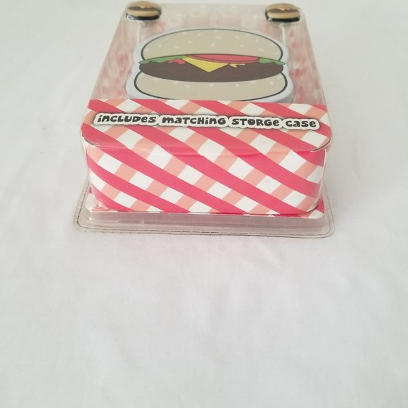 HOT TOPIC Fun Hamburger Ear Buds with Storage Case in it s Original Package RARE - Picture 6 of 10